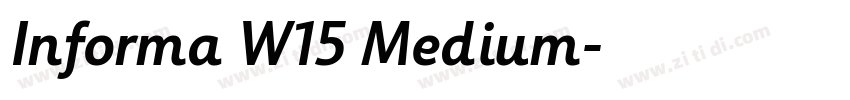 Informa W15 Medium字体转换